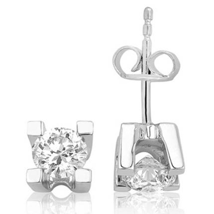 1.40 ct. Tektaş Pırlanta Küpe